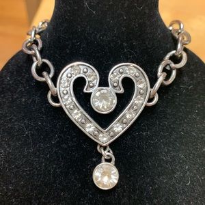Vintage Heart Rhinestone Bracelet